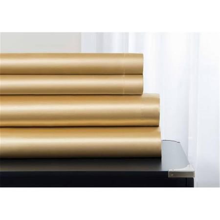 D2D TECHNOLOGIES Majestic Elegance Satin Sheet Sets - Gold; Queen Size D221167